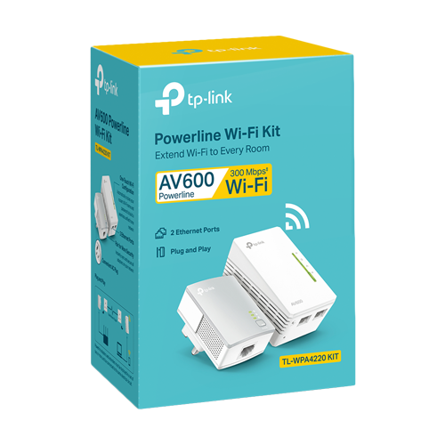 Kit Powerline AV600, Wi-Fi 4, N600 2.4GHz, 2+1 x RJ45 10/100 Mbps - TP-Link TL-WPA4220KIT [3]