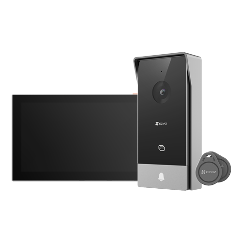 Kit video-interfon, monitor tactil 7 inch, 2 fire, camera 2MP, IR 5m, SDcard, Wi-Fi6 - EZVIZ CS-HP5-2MP [2]