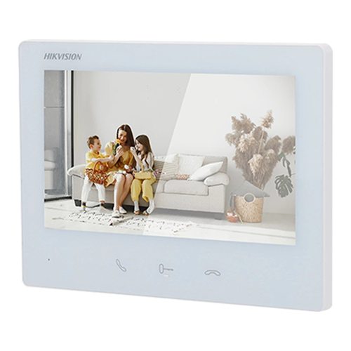 KIT videointerfon 2 fire pentru 1 familie, monitor 7 inch, Alarma, IK08, Card 32GB - HIKVISION DS-KIS704EY-SS [3]