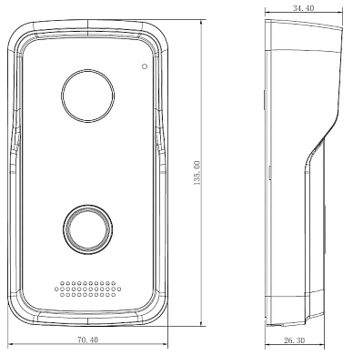 Kit videointerfon IP wireless Dahua VTO2111D-W + VTH5221DW [8]