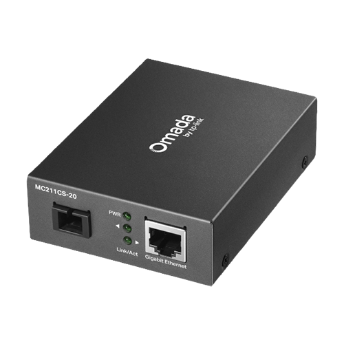 Media Convertor WDM Gigabit RJ45 - Single-mode SC Bi-directional, 20 km - TP-Link Omada MC212CS-20 [1]