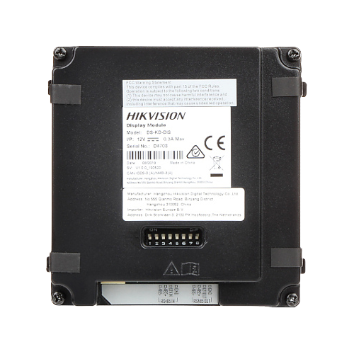 Modul afisaj LCD TFT pentru Interfon modular - HIKVISION DS-KD-DIS [3]