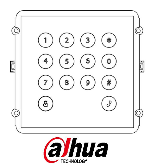 Modul videointerfon IP tastatura Dahua VTO2000A-K [6]