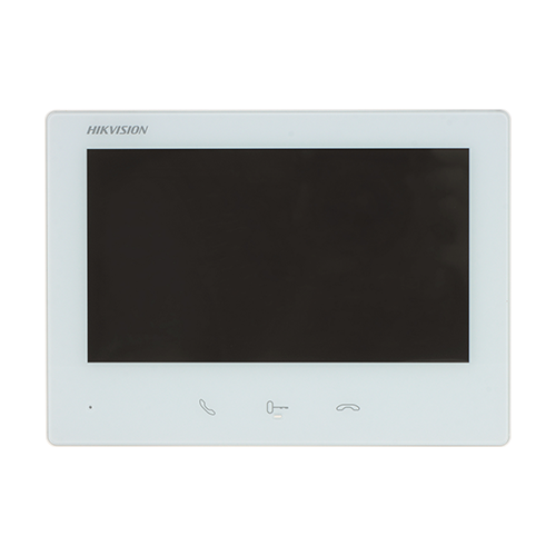 Monitor videointerfon 2 fire TCP/IP, Wi-Fi, Touch Screen TFT 7 inch, DIP Switch - HIKVISION DS-KH7300EY-WTE2-White [2]