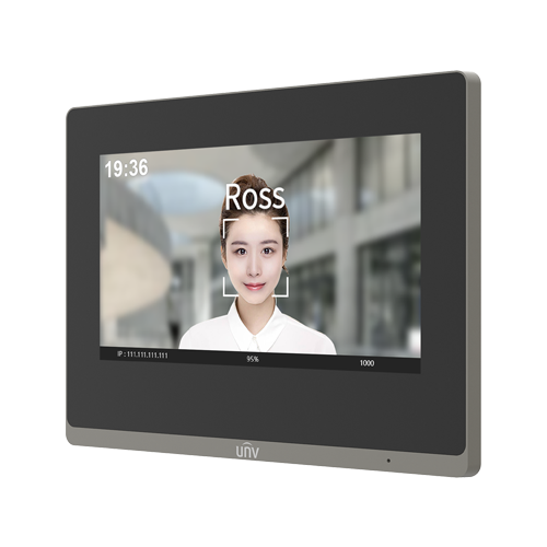 Monitor videointerfon TCP/IP, LCD TFT Touch Screeen 7 inch, PoE, WiFi - UNV OEI-372S-H-W [3]