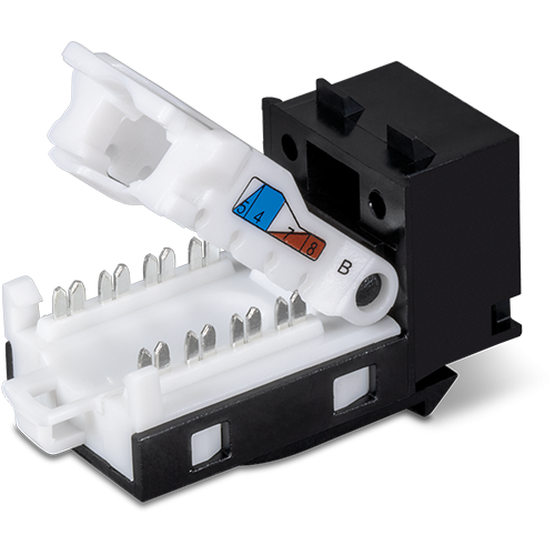 Mufa RJ-45 UTP Cat.6 tool-less, neagra - TRENDnet TC-K25C6BK [2]