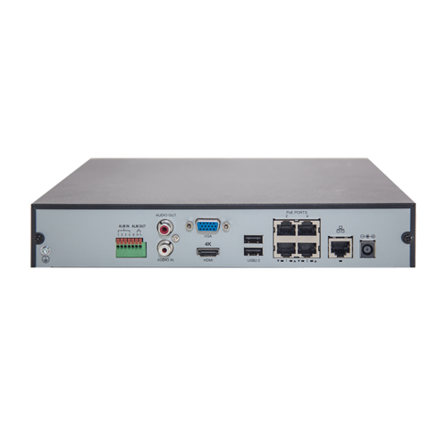 NVR 4 canale 6MP + 4 porturi PoE - UNV NVR301-04S2-P4 [4]