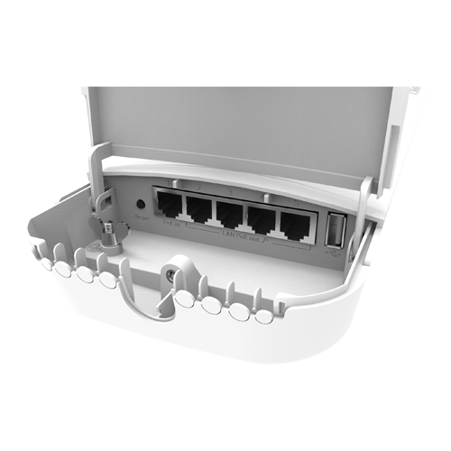 OmniTIK 5 POE ac, 2 antene 7.5dBi 5GHz, 802.11an/ac, 5 x Gigabit LAN (4 PoE-OUT), PoE - MikroTik RBOmniTikPG-5HacD [2]