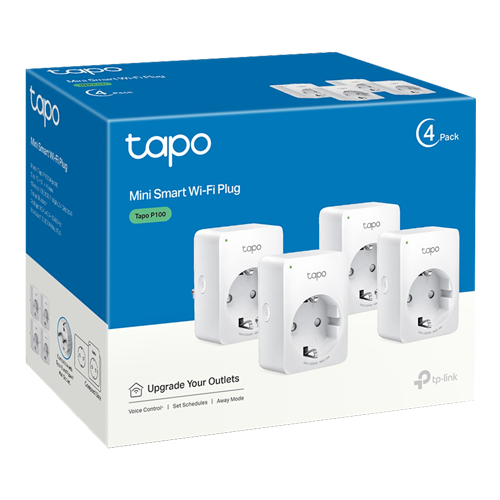Pachet 4 prize smart, Wi-Fi, 10A, control vocal - TP-Link Tapo TapoP100(4-pack) [2]