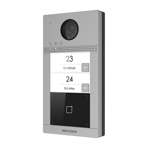 Panou exterior videointerfon TCP/IP pentru 2 familii, Wi-Fi 2.4GHz, control acces integrat - HIKVISION DS-KV8213-WME1 [3]