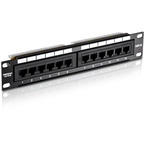 Patch Panel 12 porturi RJ45 UTP 10', Cat6 - TRENDnet TC-P12C6 [3]