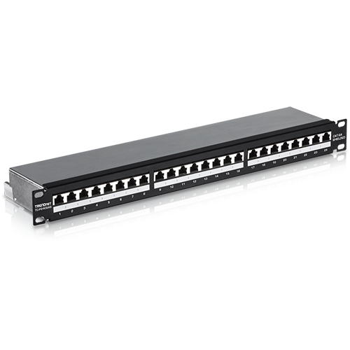 Patch Panel 24 porturi RJ45, Cat6a, Ecranat, 1U - TRENDnet TC-P24C6AS [2]