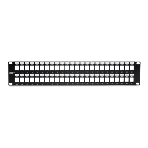 Patch Panel 48 porturi blank keystone 2U - TRENDnet TC-KP48 [2]