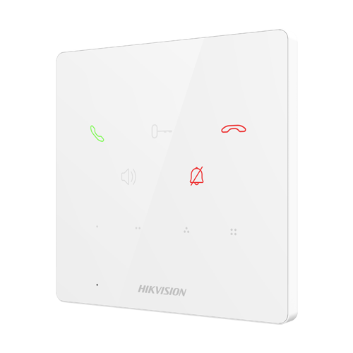 Post interior interfon TCP/IP, 9 butoane, PoE, Alarma IN, ALB - HIKVISION DS-KH6000-E1-White [2]