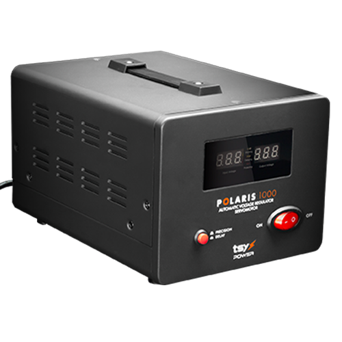 Regulator de tensiune cu servomotor, 1000VA, tensiune la intrare 150-260V, delay 6-180s AVR-POLARIS-1000VA [2]
