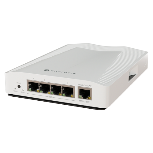 Router 4 porturi 10G, 1 port 1G, sina DIN - MikroTik CRS304-4XG-IN [3]