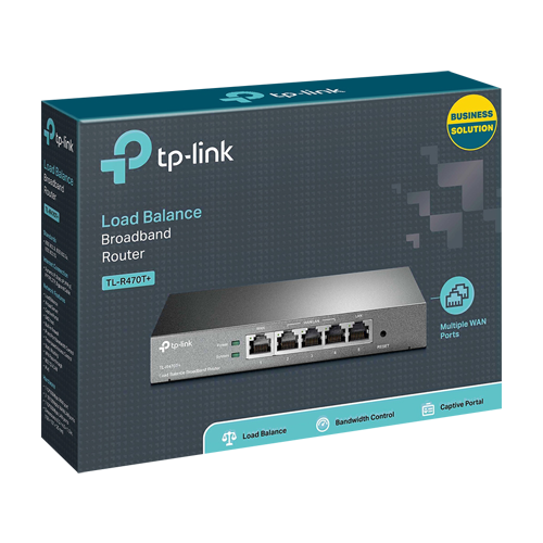 Router 5 porturi RJ45 Gigabit, Load Balancing - TP-Link Omada TL-R470T+ [3]