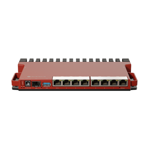 Router 8 porturi Gigabit, 1 port PoE IN, 1 port PoE Out, SFP 2.5G, NAND, USB, 1U - MikroTik L009UiGS-RM [2]