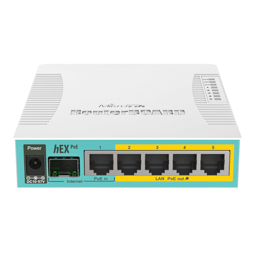 Router hEX PoE, 5 x Gigabit 4 PoE, 1 x SFP, RouterOS L4 - Mikrotik RB960PGS [2]