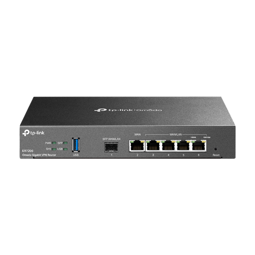 Router VPN, 1 x SFP Gigabit, 5 x RJ45 Gigabit, 1 x USB - TP-Link Omada ER7206 [1]