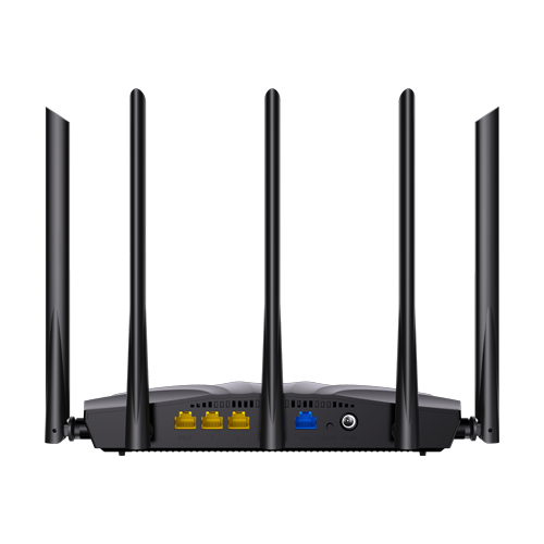 Router Wi-Fi 6, DualBand 2.4Ghz/5GHz, 300+1201Mbps, 5x6dBi, 4 porturi Gigabit - TENDA TND-RX2-PRO [4]
