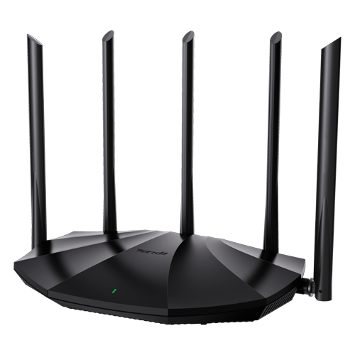 Router Wi-Fi 6, DualBand 2.4Ghz/5GHz, 300+1201Mbps, 5x6dBi, 4 porturi Gigabit - TENDA TND-TX2-PRO [1]
