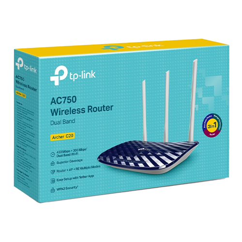 Router wireless AC750 TP-Link Archer C20, Dual Band ArcherC20 [4]