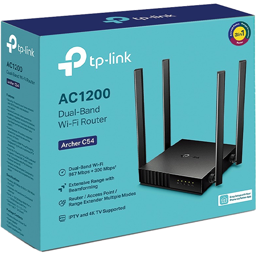 Router wireless TP-Link Archer C54 AC1200, Dual band, 4 antene ArcherC54 [4]