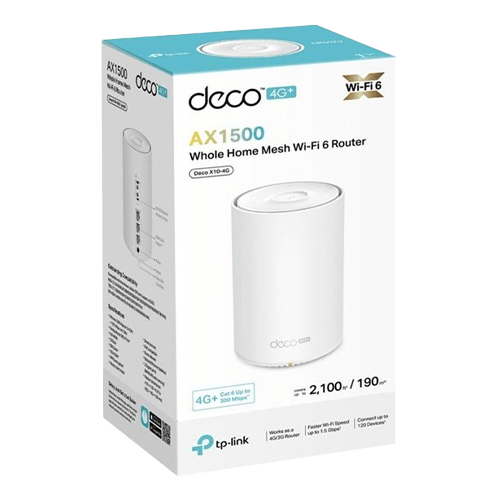 Router Wireless TP-Link Deco X10-4G 4G+ AX1500, Dual Band, 300Mbps DecoX10-4G(1-pack) [3]