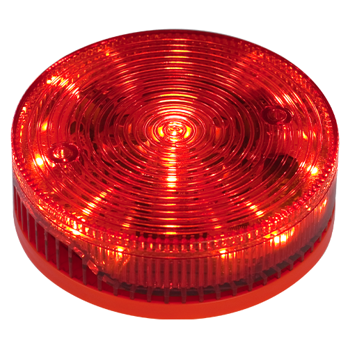 Sirena conventionala de interior rosie cu flash, 92/100 db, 2 tonuri evacuare/alarma - TELETEK SF100RSST [1]