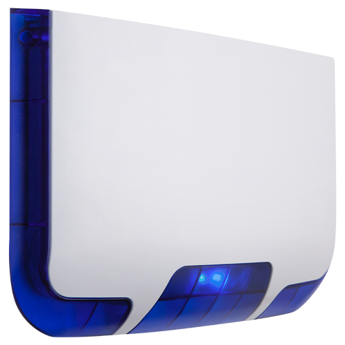 Sirena piezo de exterior cu flash albastru, 85/105 db, baterie interna 9V/1100mAh, protectie IK08/IP45 SR400 [1]