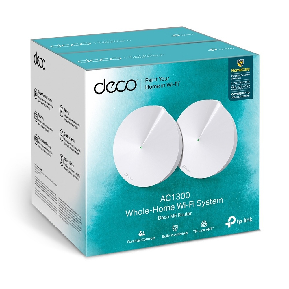 Sistem Mesh Wireless TP-LINK Deco M5(pachet de 2) AC1300 Gigabit DecoM5(2-Pack) [4]