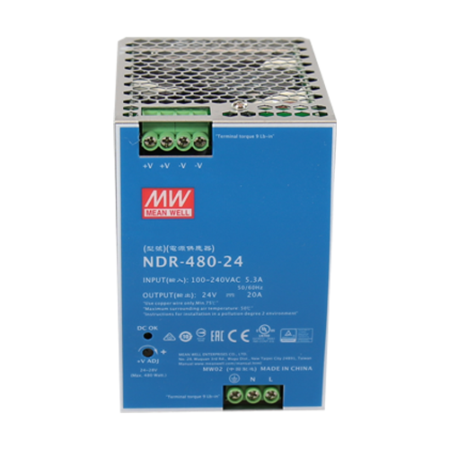 Sursa de alimentare in comutatie, 24V / 20A, sina DIN - MEAN WELL NDR-480-24 [3]