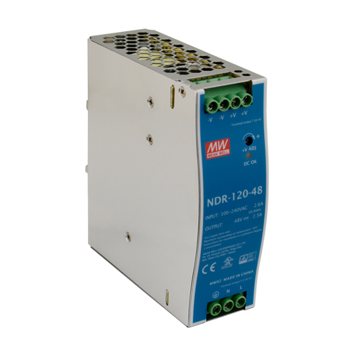 Sursa de alimentare in comutatie, 48V / 2.5A, sina DIN - MEAN WELL NDR-120-48 [1]