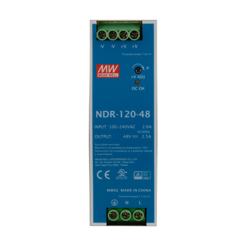 Sursa de alimentare in comutatie, 48V / 2.5A, sina DIN - MEAN WELL NDR-120-48 [2]