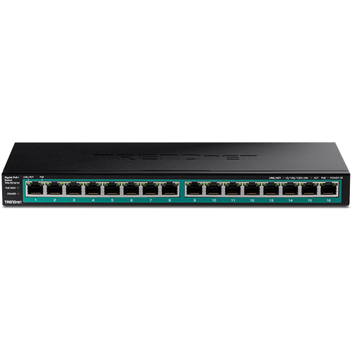 Switch 16 porturi Gigabit PoE/PoE+ 120W - TRENDnet TPE-TG161H [2]
