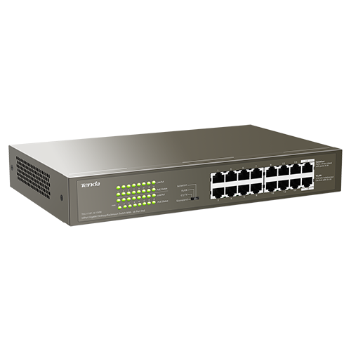 Switch 16 porturi Gigabit PoE - Tenda TND-TEG1116P-16-150W [2]