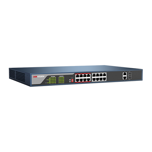 Switch 16 porturi PoE, 2 porturi uplink  - HIKVISION DS-3E0318P-E [2]