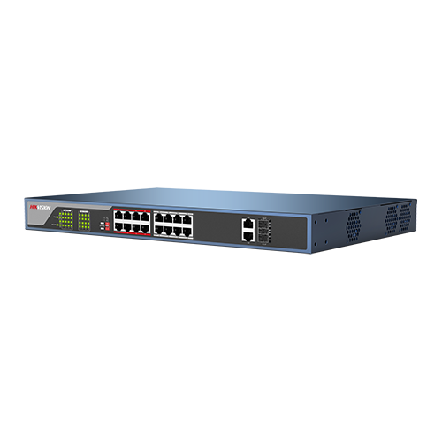 Switch 16 porturi PoE, 2 porturi uplink  - HIKVISION DS-3E0318P-E [3]