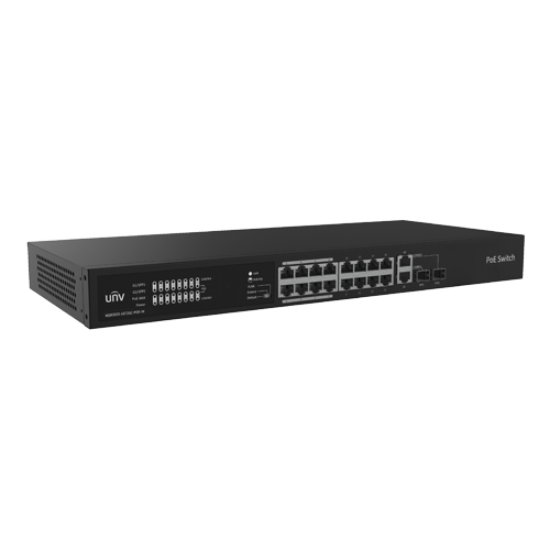 Switch 16 porturi PoE, 2 x Combo Uplink RJ45, Unmanaged - UNV NSW2020-16T2GC-POE-IN [2]