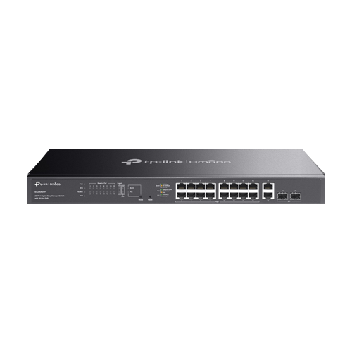 Switch 16 porturi PoE RJ45 Gigabit, 2 x SFP 1G, 2 x RJ45 1G, Easy Managed, 1U - TP-Link Omada ES220GMP [1]