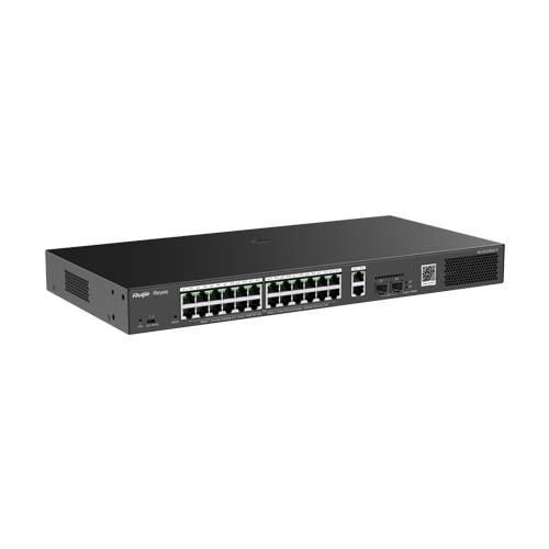 Switch 24 porturi PoE, 2 porturi GE, 2 porturi SFP, Gigabit, Cloud Management - Ruijie RG-ES228GS-P [2]