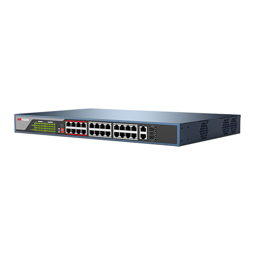 Switch 24 porturi PoE, 2 porturi uplink - HIKVISION DS-3E0326P-E [2]