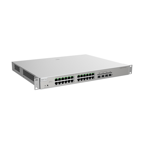 Switch 24 porturi PoE+, 4 porturi SFP+, Gigabit, L3 Cloud Management - Ruijie RG-NBS5200-24GT4XS-P [2]