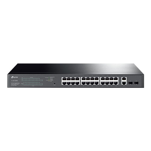 Switch 24 porturi PoE+ Gigabit, 2 porturi RJ45 Gigabit, 2 x SFP Gigabit, Managed - TP-Link TL-SG1428PE [1]