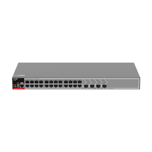 Switch 24 porturi RJ45 1G PoE+, 4 x SFP 2.5G, L2+ Cloud Management, 1U - Ruijie RG-S2915-24GT4MS-P-L [1]