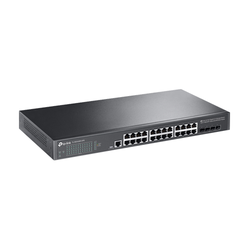 Switch 24 porturi RJ45 Gigabit, 4 x SFP+ 10G, Alimentare Baterie 12V, L2+ Management, 1U - TP-Link TL-SG3428X-UPS [3]