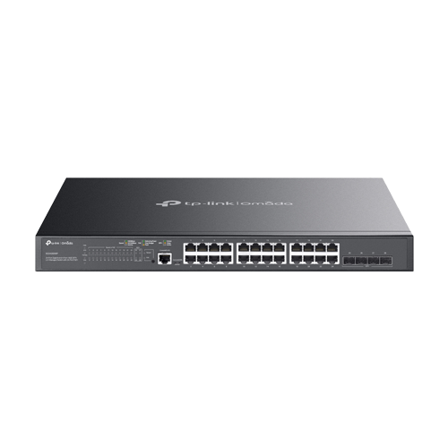 Switch 24 x RJ45 Gigabit PoE, 4 x SFP+ 10G, Buget PoE 384W, L2 Management, 1U - TP-Link Omada SG3428XMP [1]