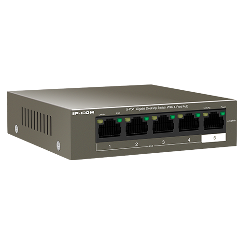 Switch 4 porturi Gigabit PoE, 1 port RJ45 Gigabit - IP-COM G1105P-4-63W [2]