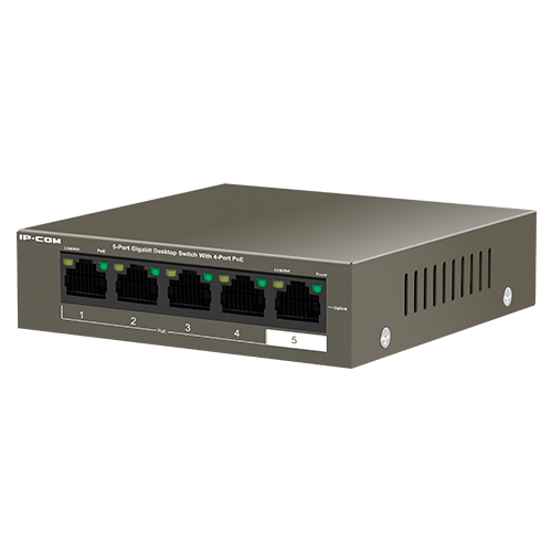 Switch 4 porturi Gigabit PoE, 1 port RJ45 Gigabit - IP-COM G1105P-4-63W [3]